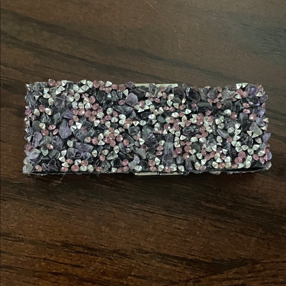 Embellished Purple & Pink Crystal Bracelet